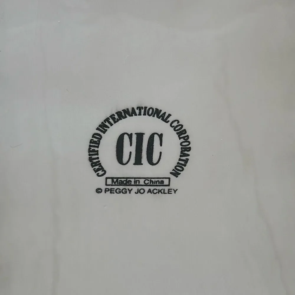 3pc Canister Set Certified International‎ Corporations Peggy Joe Ackley Set CHIP
